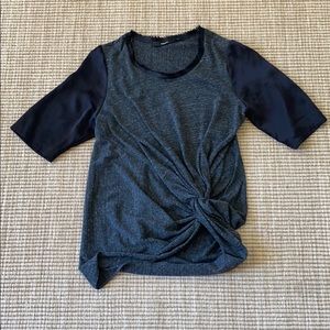 ANTHROPOLOGIE BRAND AMADI 'TWIST-FRONT TEE'